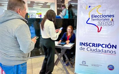 Más de 340 puntos móviles de inscripción de ciudadanos para votar en las elecciones territoriales 2023 fueron habilitados por la Registraduría Nacional en todo el país