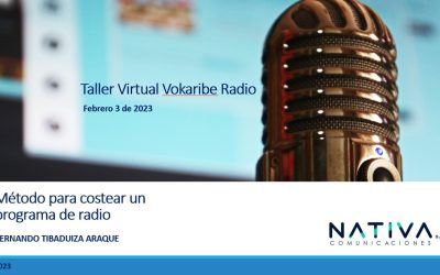 Taller Virtual: Métodos para Costear un programa de radio – Vokaribe Radio